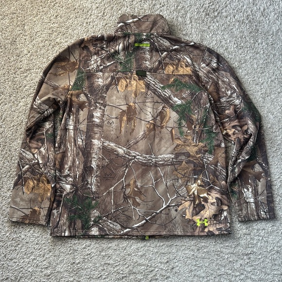 EUC Men’s Under Armour RealTree Xtra Camo Fleece Scent Control Jacket Size 2XL - Picture 6 of 10